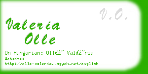 valeria olle business card